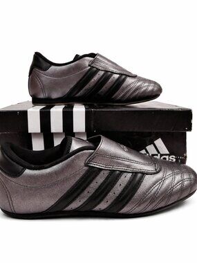 Adidas Taekwondo Metallic Grey Black